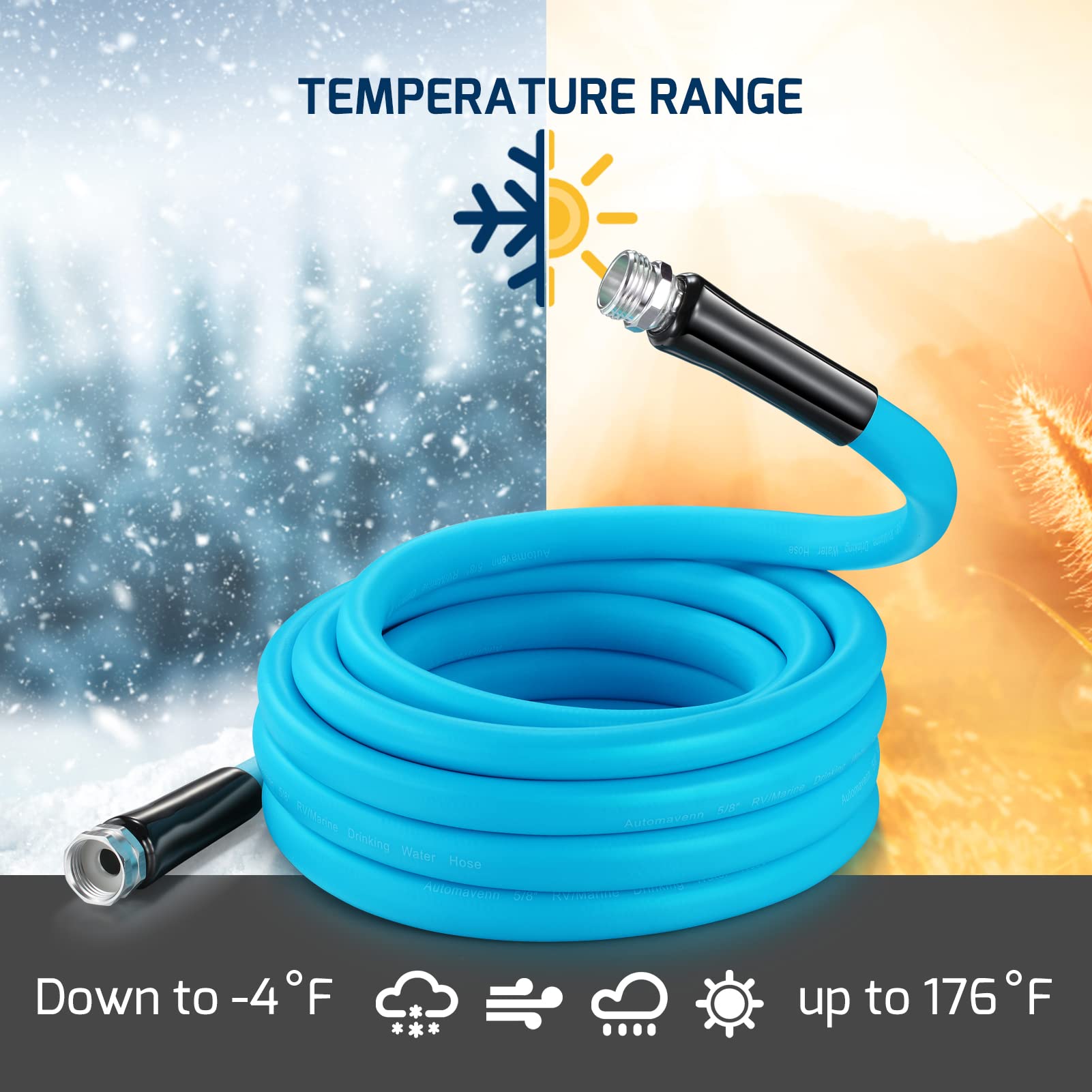 25' BASIC DRINKING WATER SAFE HOSE